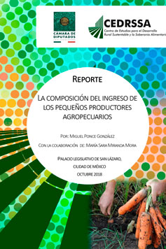 La composición del ingreso de los pequeños productores agropecuarios.