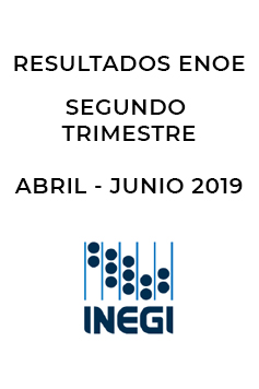 Resultados de la Encuesta Nacional de Ocupación y Empleo - ENOE. Segundo Trimestre 2019