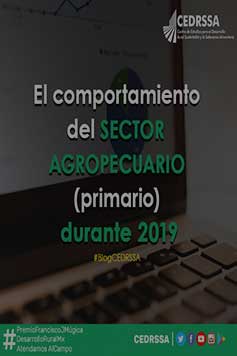 El comportamiento del sector agropecuario (primario) durante 2019