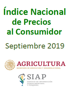 Índice Nacional de Precios al Consumidor, Septiembre 2019 - INPC Productos agropecuarios