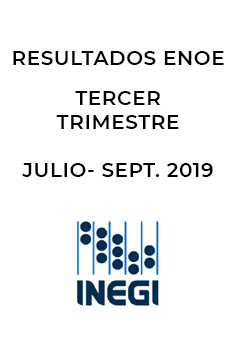 Resultados de la Encuesta Nacional de Ocupación y Empleo - ENOE. Tercer Trimestre 2019