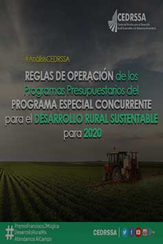 Reglas de Operación de los Programas Presupuestarios del Programa Especial Concurrente para el Desarrollo Rural Sustentable para 2020