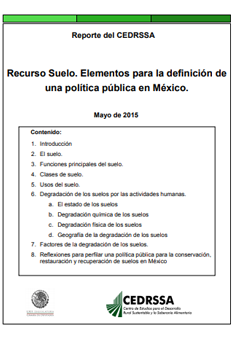 Recurso suelo. Elementos para la definición de una política pública en México