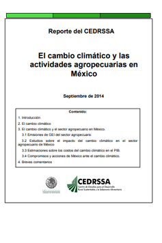 El cambio climático y las actividades agropecuarias en México