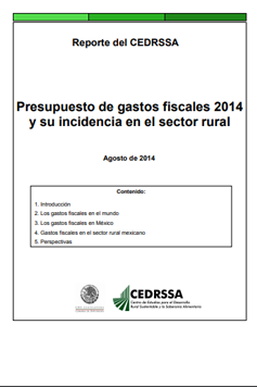 Presupuesto de gastos fiscales 2014 y su incidencia en el sector rural