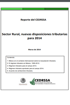 Sector Rural, nuevas disposiciones tributarias para 2014