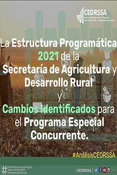 La Estructura Programática 2021 de la Secretaría de Agricultura y Desarrollo Rural y cambios Identificados para el Programa Especial Concurrente.