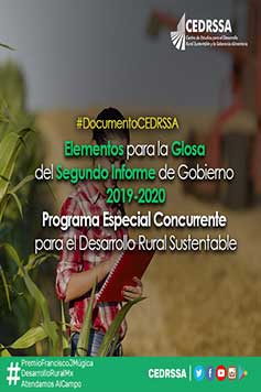 Elementos para la Glosa del segundo informe de gobierno 2019-2020. Programa Especial Concurrente para el Desarrollo Rural Sustentable y la Soberanía Alimentaria