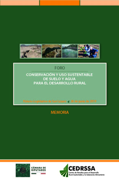 Memoria del foro "Conservación y uso sustentable del suelo y agua para el desarrollo rural"