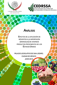 Efectos de la aplicación de impuestos a importación (aranceles) de diversos productos provenientes de los Estados Unidos