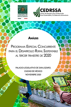 Programa Especial Concurrente para el Desarrollo Rural Sustentable al tercer trimestre de 2020