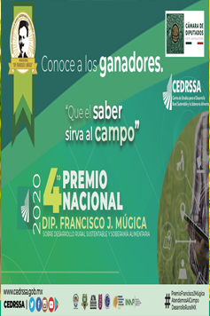 Galardonados del Cuarto Premio Nacional "Dip. Francisco J. Múgica" sobre desarrollo rural sustentable y soberanía alimentaria