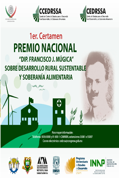 Primer Premio Nacional "Dip. Francisco J. Múgica" sobre desarrollo rural sustentable y soberanía alimentaria